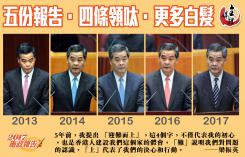 五份報告·四條領呔·更多白髮