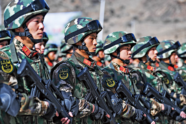 中国军队有信心,有能力维护国家主权,安全,发展利益 资料图片
