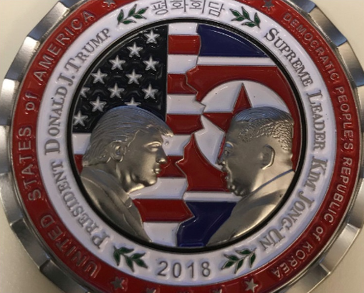 白宫发行「特金会」纪念币