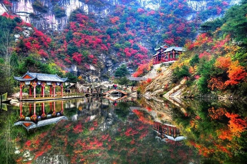 免门票！嵩县这个山水画廊，秋天正值颜值巅峰，值得一看！