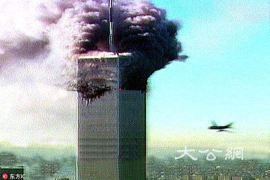 当地时间2001年9月11日,美国911恐怖袭击./来源:东方ic