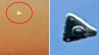 美军基地附近现三角形UFO 疑为绝密“黑科技”