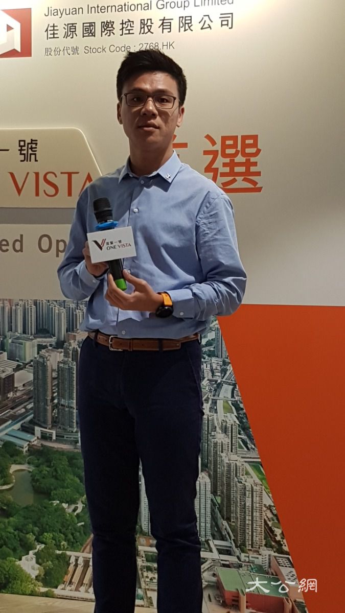升域集团主席邓耀升表示集团看好大湾区概念(大公报记者林惠芳摄)