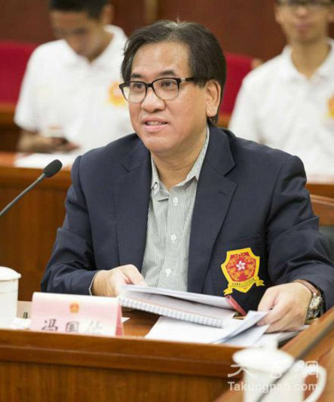图:冯国佑表示,内地一些大城市与香港比已经没有什麼差距【大公报讯】