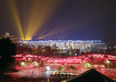 ﻿北京世园会﻿开幕式流光溢彩 堪比魔术秀