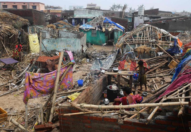 熱帶氣旋「法尼」登陸印東釀34死