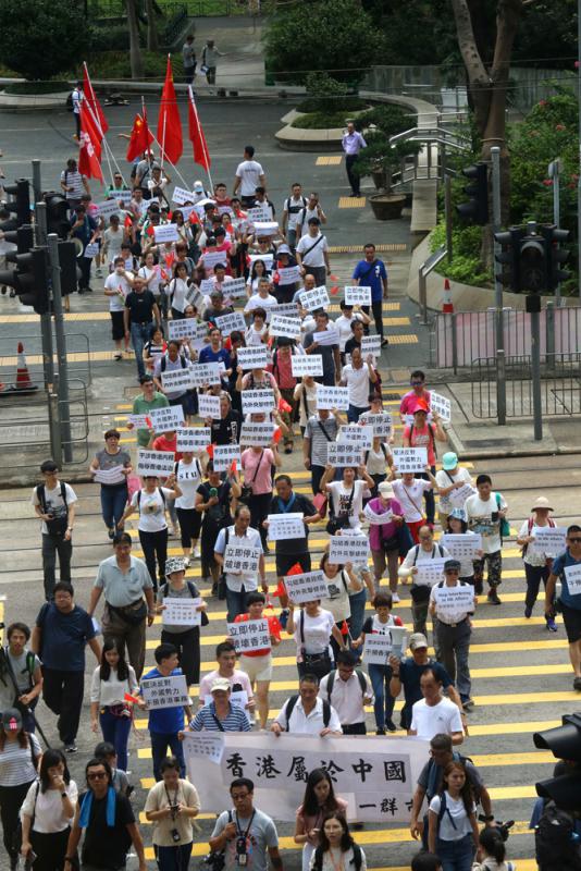 200人外國領館抗議：港事務不容干預