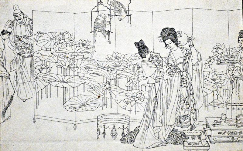 图:高云连环画作品《长生殿》