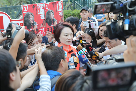 直擊區選 |李慧琼對騷擾行為感憤怒 望市民投票止暴