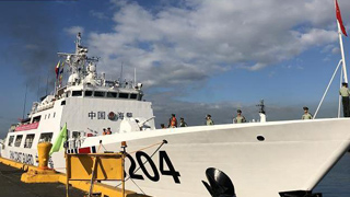 中國海警艦船首訪菲律賓