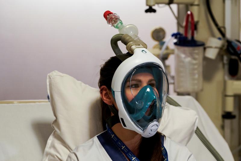 醫療物資緊缺 多國浮潛面罩改呼吸器