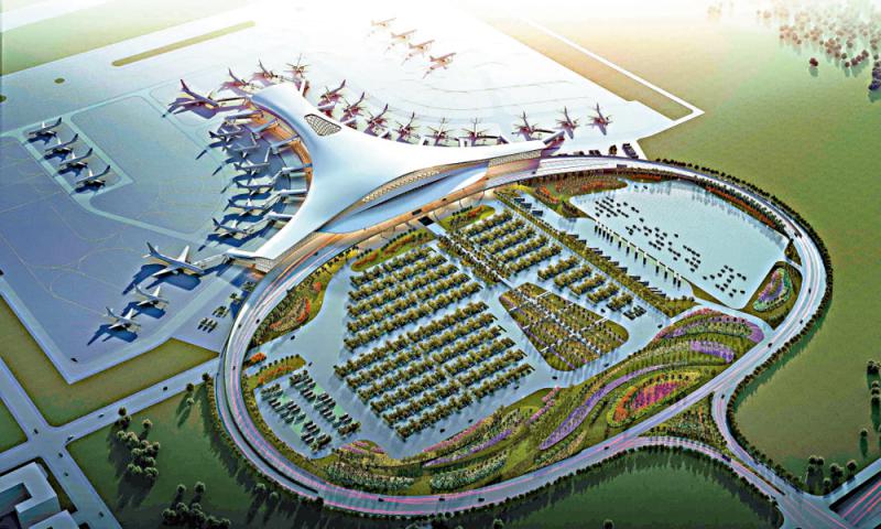 飞行区等级为最高的4f级   杭州 杭州萧山国际机场三期将新建建筑物