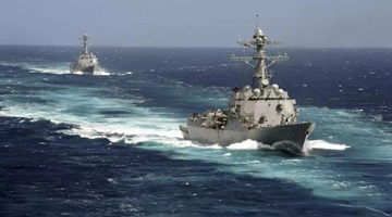 美称中国在台海搞恐吓 赵立坚：中军舰去墨西哥湾了？