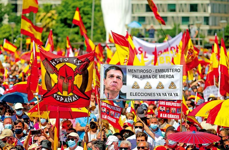 ﻿絕不姑息/西班牙大示威　反對特赦「加獨」頭目