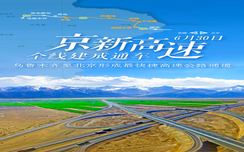 全长2800余公里！京新高速全线通车！