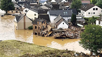 德国现百年难遇洪灾 致42人死亡、数十人失踪
