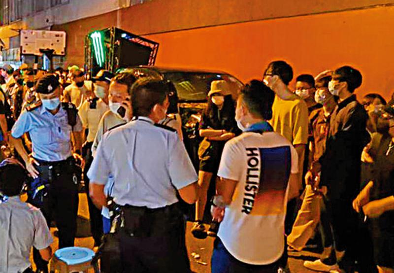 銅鑼灣街頭搞籃球賽音樂會 負責人被捕 229人被票控