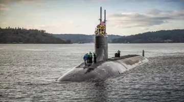 美国核潜艇在南海撞上不明物体 15人受伤