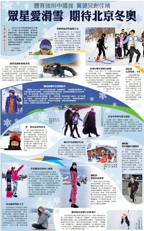 ﻿熱切期待/眾星愛滑雪 期待北京冬奧