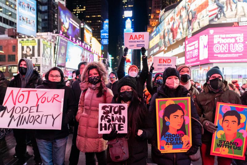 ?纽约仇亚犯罪激增 亚裔游行抗议