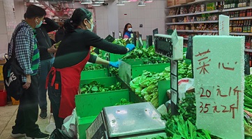 內地供港鮮活食品進一步增加 蔬菜價格繼續回落