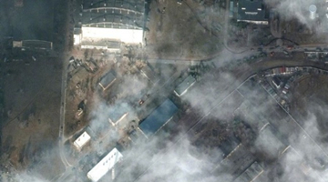 衛星圖像顯示俄軍正在向基輔推進