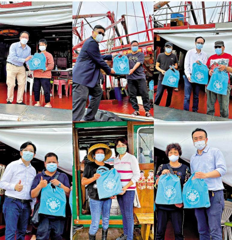 ?香港僑界抗疫禮袋送漁民船家