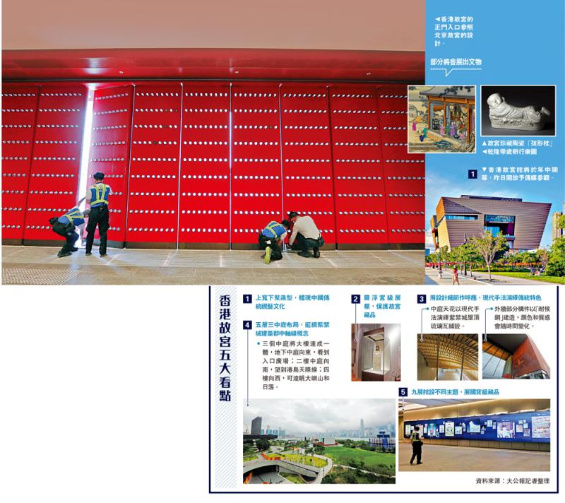 香港故宫暑假开放 900文物清单将尽快公布