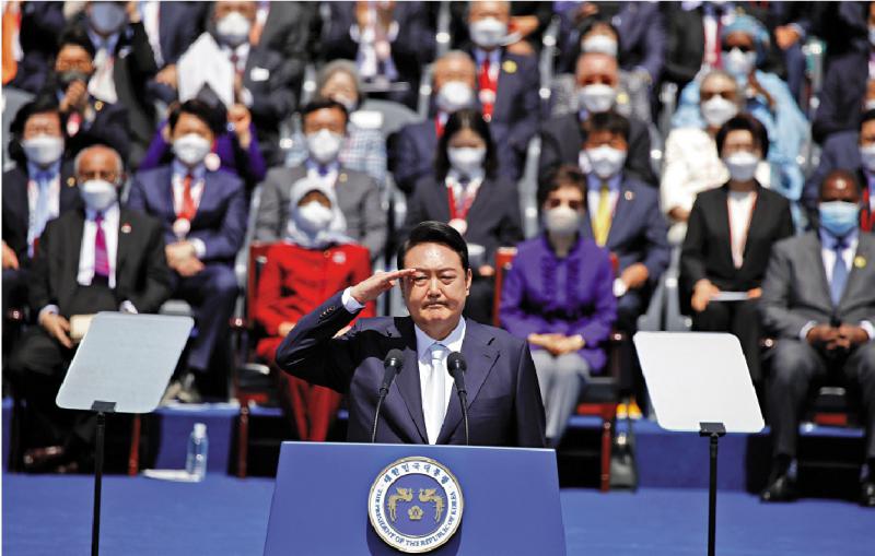 ?敦親睦鄰/尹錫悅宣誓就職韓國總統