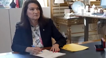 瑞典外交大臣正式签署该国加入北约的申请