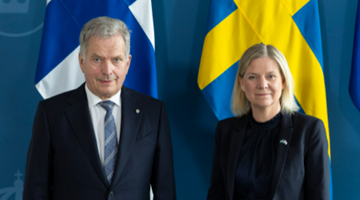 瑞典及芬蘭領導人：18日將一起提交加入北約的申請