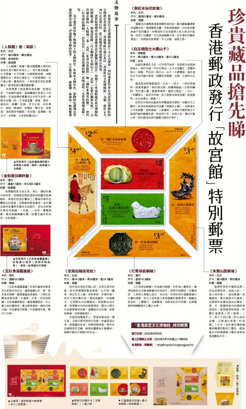 ?文物故事/香港郵政發行“故宮館”特別郵票