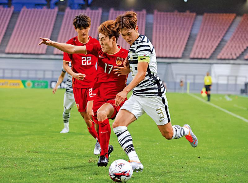 ?國足東亞盃0：3負韓國