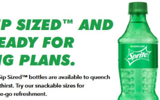 雪碧将不再使用绿色塑料瓶包装