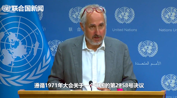 联合国回应佩洛西窜访台湾 重申遵循一个中国政策