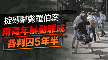 香港羅伯被砸亡案：兩青年暴動罪成 各獲刑5年半
