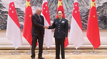 魏鳳和會見新加坡國防部長 明年中新將舉行陸、海軍聯合演訓