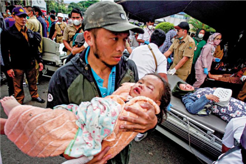 ?天灾不断/印尼爪哇强震升至268死逾千伤