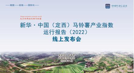 新华·中国(定西)马铃薯产业指数运行报告(2022)正式发布