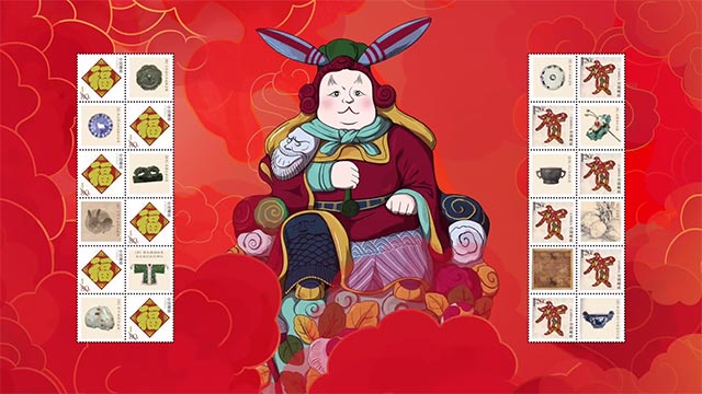 民国或解放初老墨，青墨，印为胡开文，背面有部沫若提字，包老包
