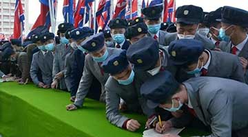 朝鲜超140万名青年报名参军