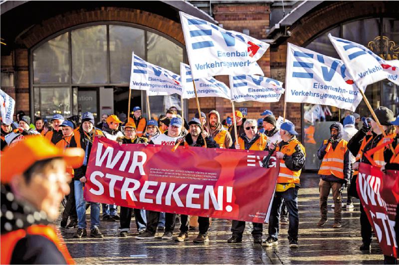 ?德国运输业大罢工 全国交通瘫痪
