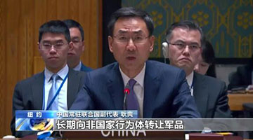 安理会上中国代表呼吁：坚决反对利用武器出口服务地缘政治私利