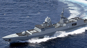 国防部回应海军054B新型护卫舰下水