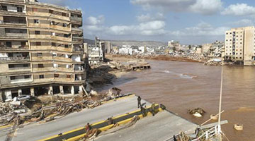 利比亞洪災已致5300多人遇難 上萬人失蹤