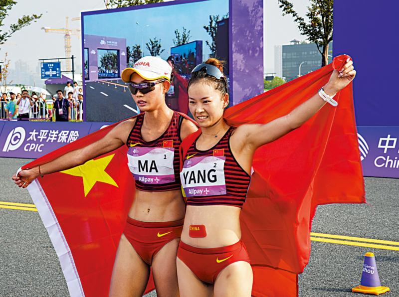 ﻿男女20公里竞走　中国队包办冠亚