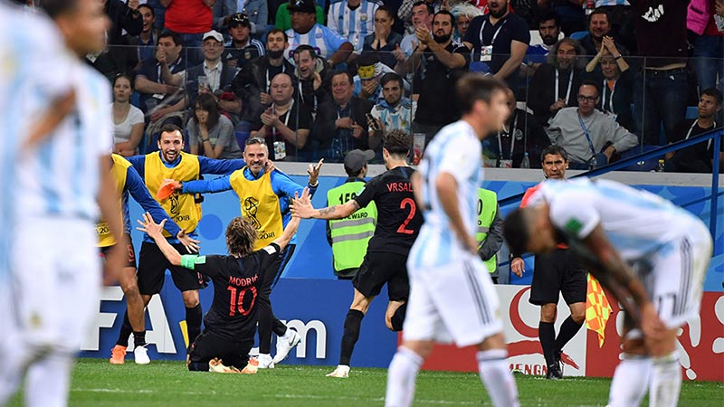 阿根廷爆冷0-3负克罗地亚 小组出线岌岌可危