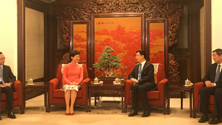林郑月娥晤韩正 感谢中央一如既往支持香港