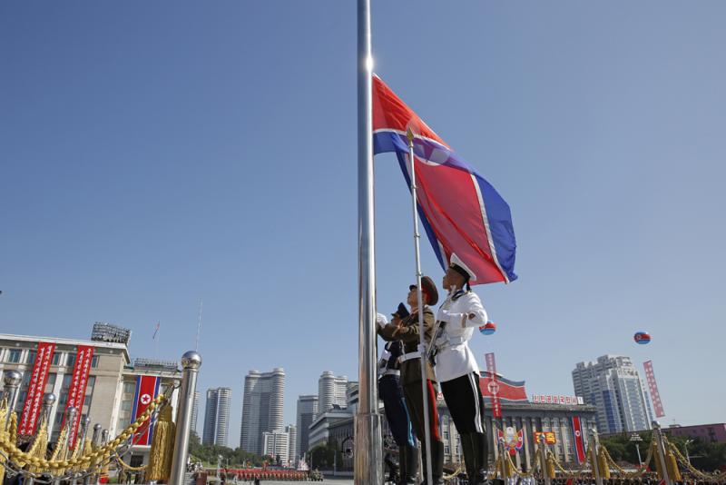 朝鲜国旗变化图片