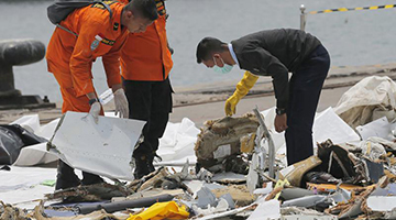 印尼搜救人员锁定狮航残骸 空速感应器肇祸成关注焦点